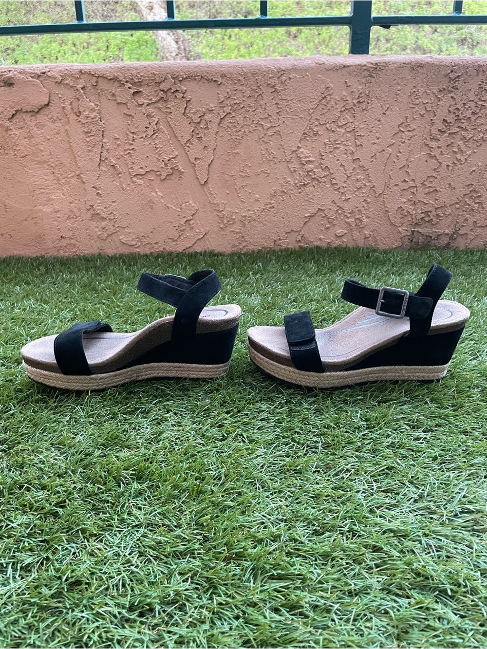 Aetrex Sydney Quarter Strap Espadrille Wedge - Picture 3 of 7